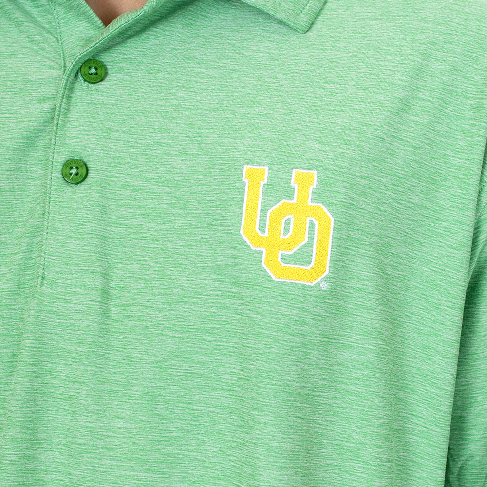 Interlocking UO, Antigua, Green, Polo, Polyester Blend, Men, Performance, Par 3, Shirt, 956456
